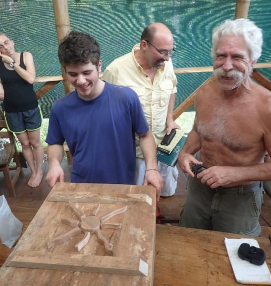 Ian Woofenden & students