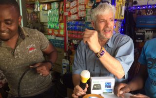 Johnny inquiring about equipment